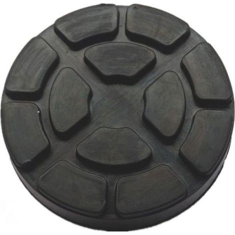 Lot de 4 patins en caoutchouc 130 mm pour ponts élévateurs – Dureté Shore 80% – Caoutchouc naturel – Charge maximale 110 kg (1/4)