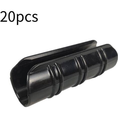Lot de 20 colliers de serrage pour serres de 19 mm de diamètre, colliers de serrage pour tuyaux, colliers pour films de serre, pour fixer les bâches aux serres de jardin, films, plantes (noir) (1/5)