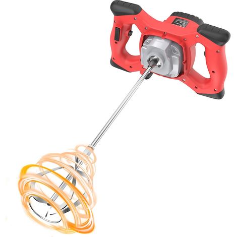 2100 W Mortar Mixer, Concrete Mixer, 220 V, with 6 Speeds Electric Concrete Mixer for Mixing Food Plaster Paint Cement Mortar Fodder (1/5)