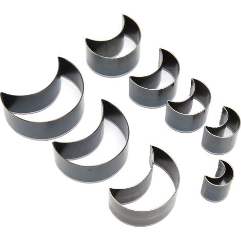 Ensemble de 8 couteaux de découpe pour cuir, moules de poinçonnage et de découpe pour le travail du cuir, en acier à haute teneur en carbone, adaptés à diverses applications. (1/5)
