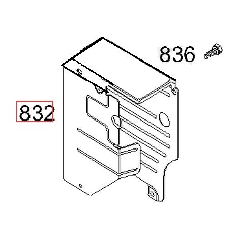 Protezione marmita originale motore rasaerba tagliaerba BRIGGS & STRATTON 691432