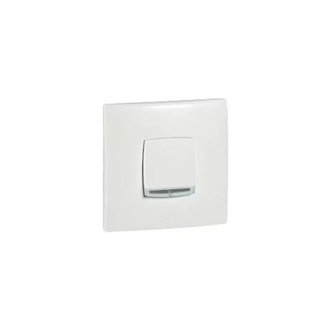 Legrand 080606 - Pulsador iluminado Neptune - 6 A - fijación con tornillo/garra