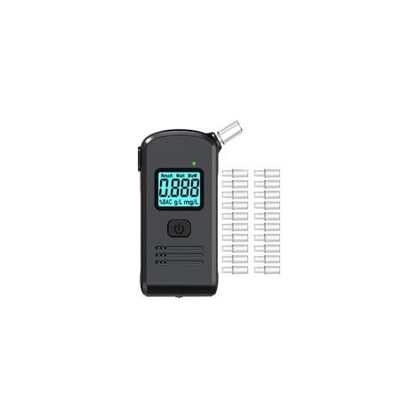 Éthylotest Électronique Homologué - Alcootest Professionnel avec Capteur Semi-conducteur Haute Précision, Affichage LCD et 20 Embouts - Ethylometre Portable Voiture, Maison, Fête