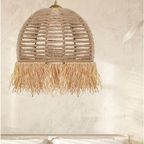 Suspension bohème durable avec corde et franges OLTEN (1/5)