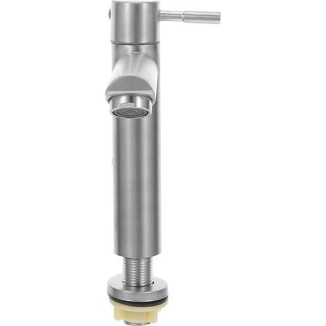 Mitigeur lavabo cascade inox 304 argenté pour salle d'eau (1/5)