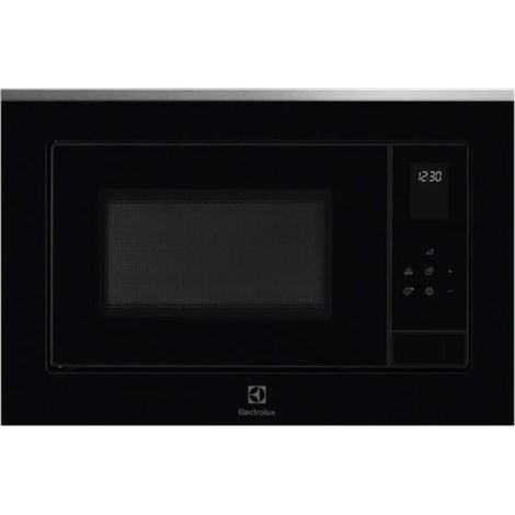 Electrolux – Micro-ondes encastrable 25L 900W noir – Décongélation automatique – Commandes sensitives – Dimensions 39x59.5x37.8cm – LMS2253TMX (1/5)
