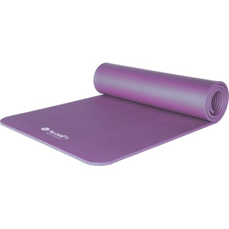 Tapis de yoga ForzaFit avec sangle de transport - Extra épais 10 mm - Violet (1/5)