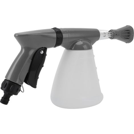 Canon à mousse pulvérisateur polyvalent pro haute pression 800ml ABS arrosage fleurs lavage voiture gris 17x18x13cm (1/5)