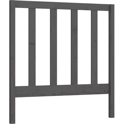 Maison Exclusive - Kopfteil Grau 96x4x100 cm Massivholz Kiefer