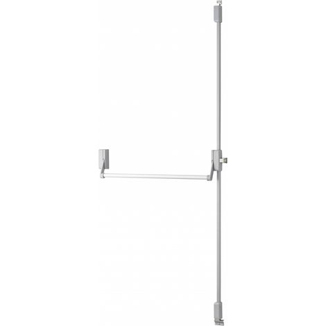 Serratura antipanico a 2/3 punti superiore e inferiore, reversibile, verniciata grigia, porta max 1150 mm – THIRARD (1/3)