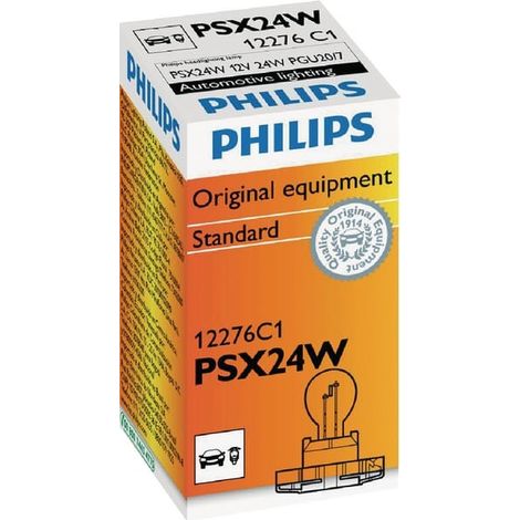 Lampe PSX24W Philips 24W 12V conventionnelle de signalisation 12276C1 - ampoule halogène (1/2)