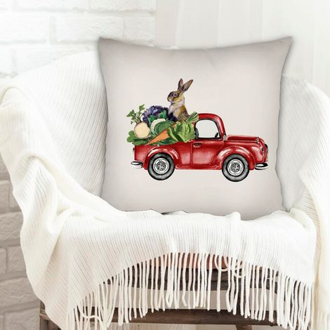 Housse de coussin carréeanti-ride pour Noël, la Saint-Valentin, anniversaire