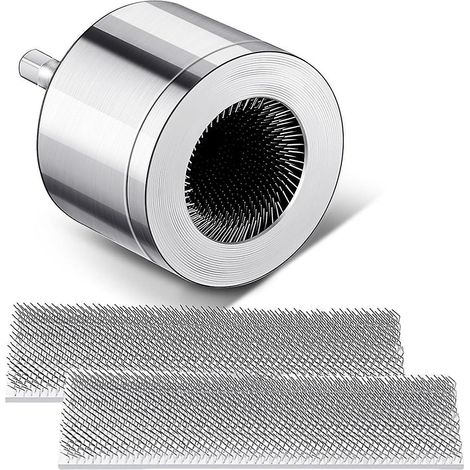 Nettoyeur de tuyaux en cuivre métallique 3/4 pouce avec brosse de rechange et poignée hexagonale 1/4 pouce pour perceuses électriques (1/5)