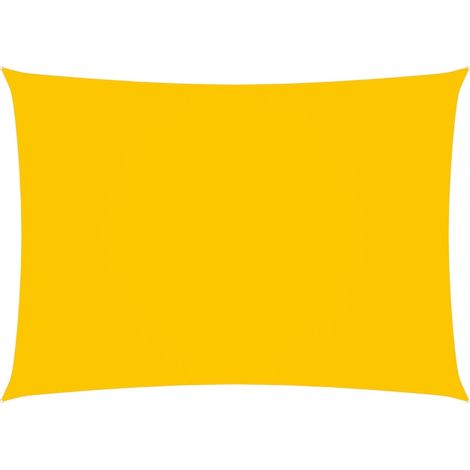 Voile de parasol Tissu Oxford rectangulaire 3x5 m Jaune (1/5)