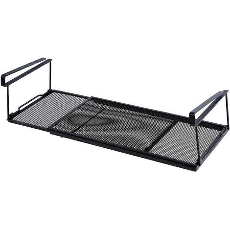 Étagère de rangement extensible en acier pour sous-meuble, étagère de rangement sous bureau, panier suspendu multifonctionnel pour la cuisine (1/5)
