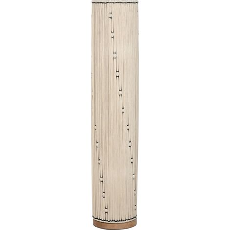 Lampara Pie Algodon Rafia 25X25X125 Nudo Natural (1/5)