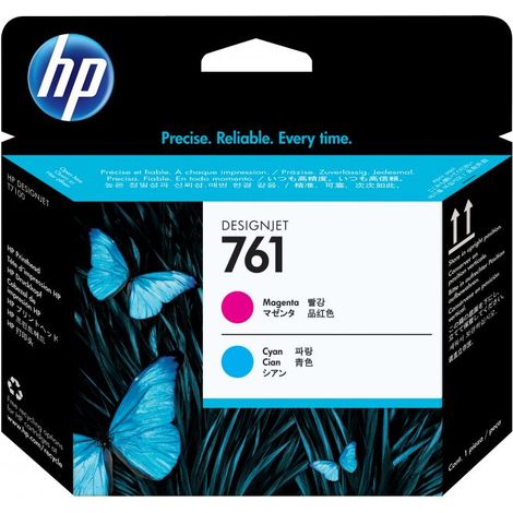 HP 761 Magenta/Cyan DesignJet Druckkopf (1/5)