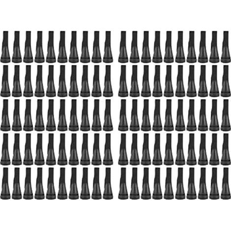 100 Stück Rupffinger für Geflügelrupfmaschinen, Geflügelepilierer, Gummifinger-Rupfzange für Hühner-, Enten- und Gänsefedern (Schwarz) (1/4)