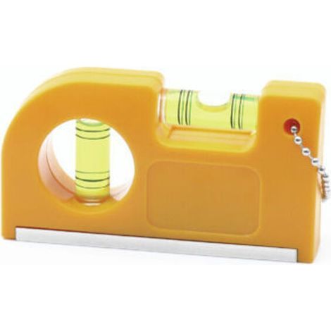 Niveau magnétique de poche 1 pièce, jaune, outil de mesure, niveau, mini, portable, magnétique (1/4)