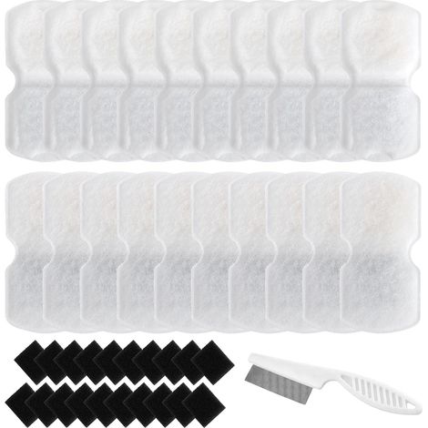 20 filtres de Rechange pour Fontaine 2,2L – Filtration Triple Couche au Charbon Actif et résine, compatibles Filtre Fontaine Eau Chat, Filtre Fontaine Chat et Filtre petlibro (1/5)