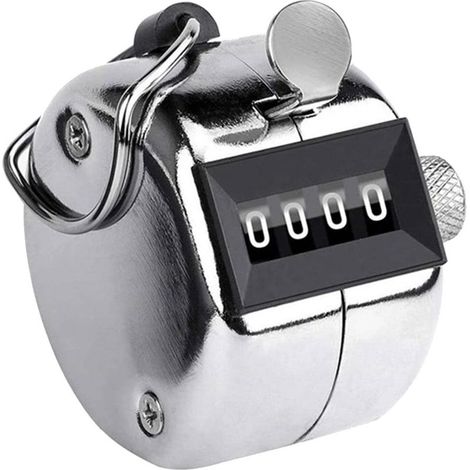 Compteur Manuel, Compteur à Main, Scoreur Sport Manifestation, Mécanique Clicker pour Compte de Personnes ou Points, Compteur Manuel mécanique pour Sport/Entraîneur/École/Golf(Size:45x30mm) (1/5)
