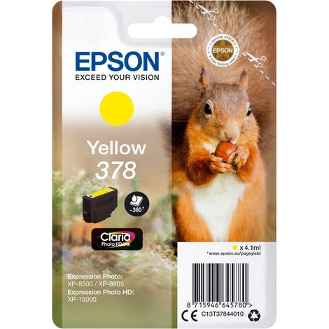 Epson Squirrel C13T37844020 cartucho de tinta 1 pieza(s) Original Rendimiento estándar Amarillo