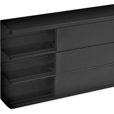 TerCia TA-C45 164/3x55 3 compartiments, Noir RAL 9005 - b45117 - IBOCO