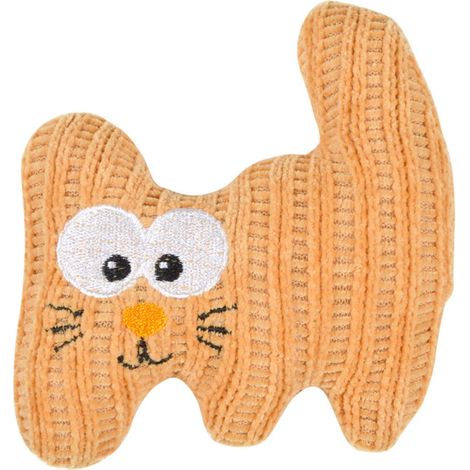 Jouet Peluche pour Chat "Boho Cat" 12cm Moutarde (1/4)