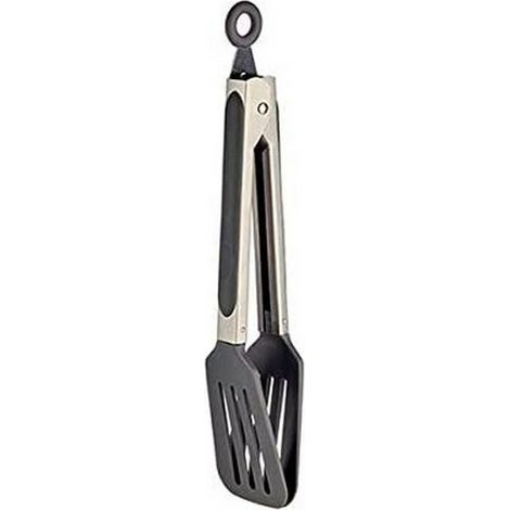 Pinza cocina inox palas nylon 25 cm pequeña 81754 Kinvara (1/2)