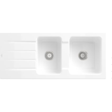 VB Einbauspüle Architectura 80 338001 1160x510mm re-eckig Weiß Alpin cplus (1/5)