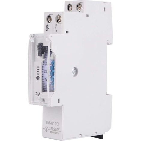 Interrupteur Horaire de Rail Interrupteur de Commande de Synchronisation de Rail DIN Intelligent Relais de Minuterie TM610C 220V pour Réverbère (1/5)