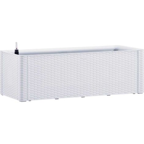 Garten-Hochbeet mit Selbstbewässerungssystem Weiß 100x43x33 cm vidaXL (1/5)