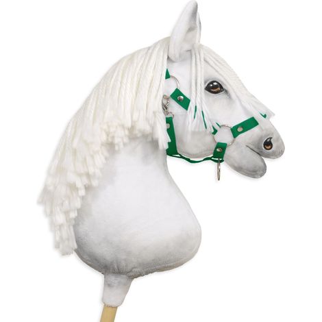 Cavezza regolabile per cavalli Hobby Horse A3 - Verde (1/4)