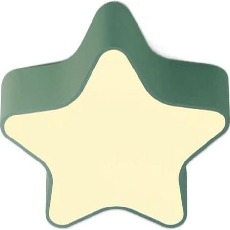 Plafonnier LED étoile verte à intensité variable de 30 cm pour chambre d'enfant (1/3)