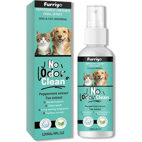 Furriyo Pet Breath Spray – Freshens breath, cleanses mouth, gentle formula for cats and dogs (1/5)