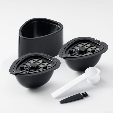 Coffee Capsule, Elegant Filter for NESTLEST 9662 Coffee Machine, Thin and Light PP Material, Durable Accessories (2 Capsules + Powder Filler + Spoon Brush) (1/5)