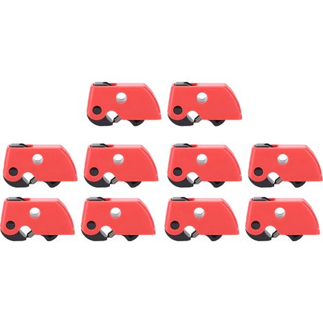 Kit de 10 dispositifs de verrouillage de disjoncteur miniatures universels pour applications industrielles et automobiles. (1/5)
