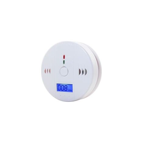 2 Stück Kohlenmonoxid-Detektor mit LED-Anzeige / elektronischer Sensor, Kohlenmonoxid-Warndetektor, (rund) (1/4)