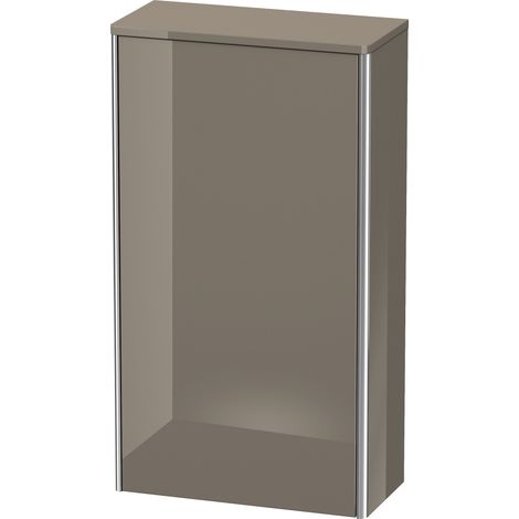 Duravit XSQUARE mobile 880x500x236mm apertura destra flanella grigio lucido