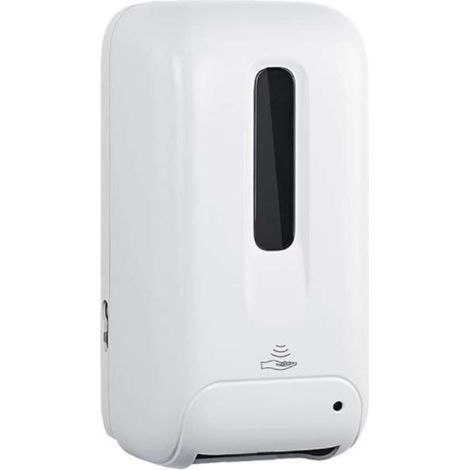 Nimco Dispensadores de jabón - Dispensador de solución desinfectante, sin contacto, blanco HPI 31S-DR