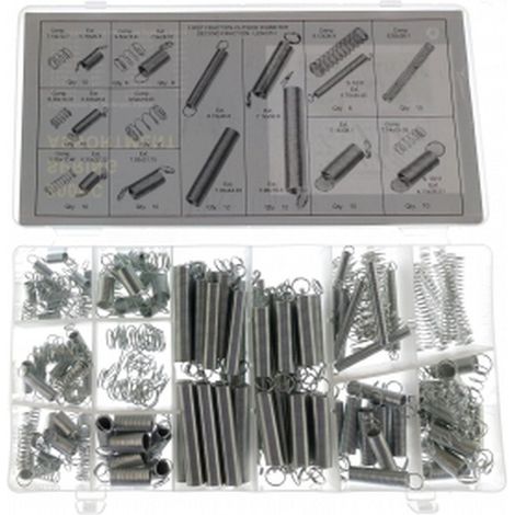 200 pcs Juego Surtido de Muelles de Extensión y Compresión en Diferentes Medidas