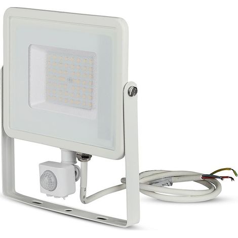 LED Außenwandstrahler Wandleuchte verstellbar Bewegungsmelder Weiß H 23,43 cm