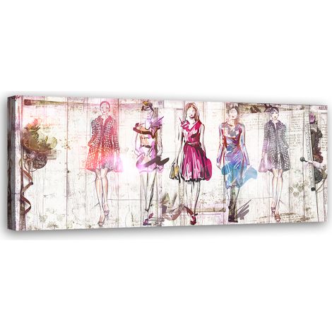 Tableau sur toile Mannequins glamour 90x30 (1/5)