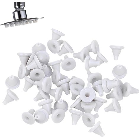Lot de 50 Buses De Rechange Pour Pommeau De Douche, Trou De Pulvérisation Buse En Silicone, Pièces De Réparation- Accessoires Pour Pommeau De Douche (1/5)