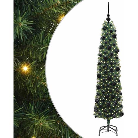 Árbol de Navidad artificial Verde 180 cm PVC, Acero y Plástico vidaXL