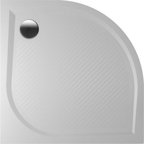 Receveur de douche quadrant en marbre RIHO KOLPING DB14 90x90x3 cm-Blanc-Blanc-90.00 --