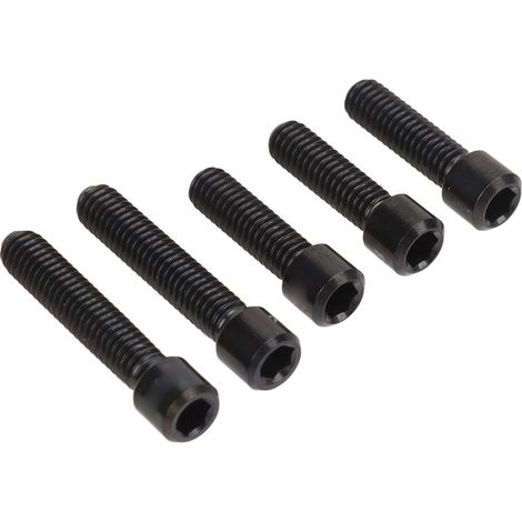 Vis de Dérailleur en Titane Noir M4 pour VTT - Antirouille, Longueurs 13.5mm et 20mm, Montage Facile (1/5)