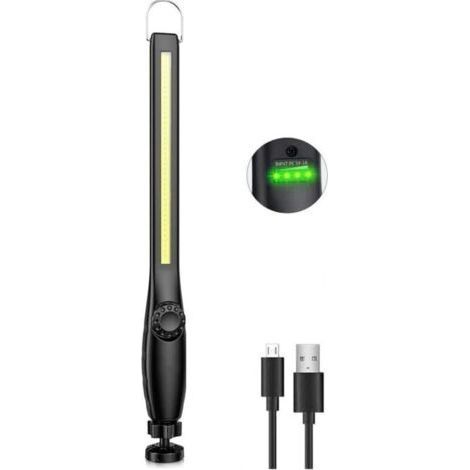 LED-Mechaniker-tragbares Licht, wiederaufladbares Arbeitslicht, COB-dimmbare Werkstattlampe, LED-Taschenlampe für Auto, Garage, Camping (1 Stück) (1/5)