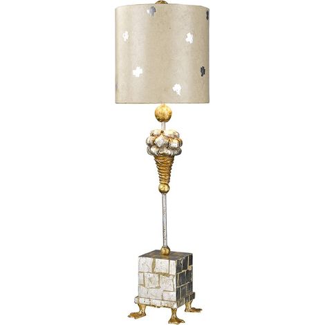 Elstead Pompadour - 1 lampe de table lumineuse en acier, E27 (1/5)