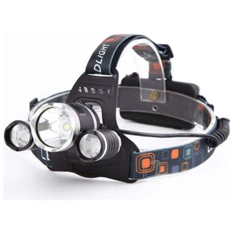 Enowelir Lampe Frontale LED Puissante Rechargeable Torche Frontale Lampe Phare Orientable 4 Modes LED Frontale avec Câble USB et 2 Piles 18650 pour Peche Vélo Randonnée Course Camping (1/4)
